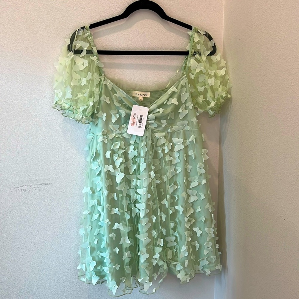 Green Butterfly Dress